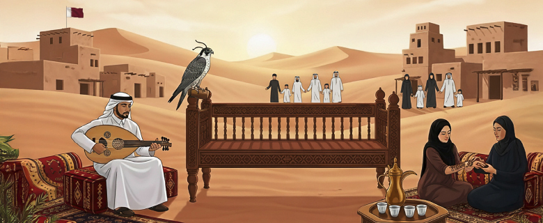 فسيفساء ثقافية: مهرجان الدكَّة – الاحتفال باليوم الوطني للدولة